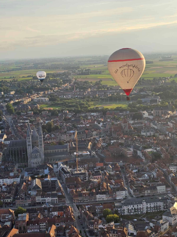 Survol de Tournai - visibilité maximale